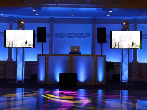 65″ TV Screen On Aluminium Truss