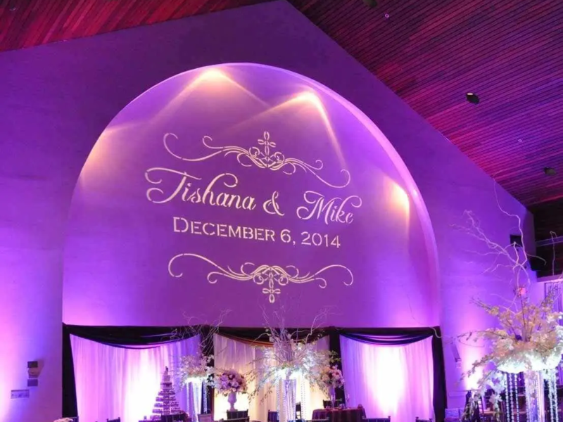 Monogram on the wall