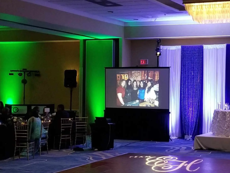 Video Screen & Projector