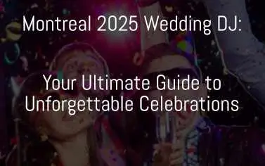DJ Sorin Montreal 2025 wedding dj services